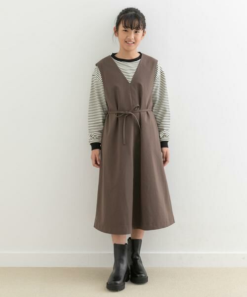 URBAN RESEARCH DOORS / アーバンリサーチ ドアーズ ワンピース | 『親子リンク』『WEB/一部店舗限定』『UR TECH』ツイルジャンパースカート(KIDS) | 詳細7