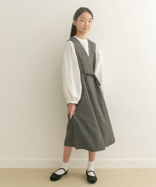 URBAN RESEARCH DOORS / アーバンリサーチ ドアーズ ワンピース | 『親子リンク』『WEB/一部店舗限定』『UR TECH』ツイルジャンパースカート(KIDS) | 詳細10