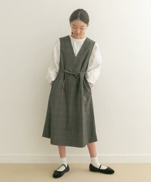 URBAN RESEARCH DOORS / アーバンリサーチ ドアーズ ワンピース | 『親子リンク』『WEB/一部店舗限定』『UR TECH』ツイルジャンパースカート(KIDS) | 詳細14