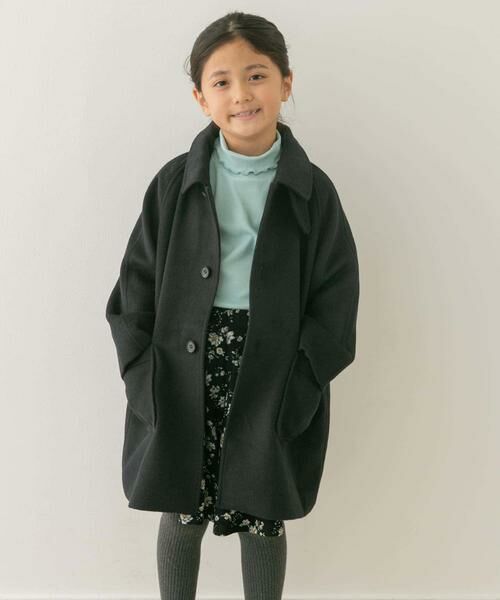 URBAN RESEARCH DOORS / アーバンリサーチ ドアーズ アウター | ステンカラーウール混コート(KIDS) | 詳細1