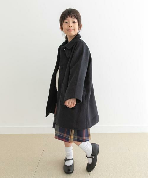 URBAN RESEARCH DOORS / アーバンリサーチ ドアーズ アウター | ステンカラーウール混コート(KIDS) | 詳細12