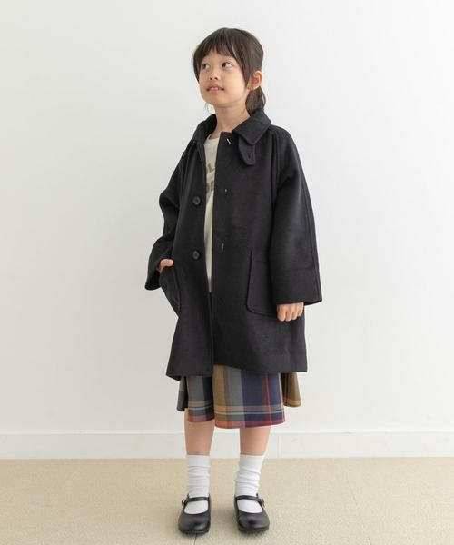 URBAN RESEARCH DOORS / アーバンリサーチ ドアーズ アウター | ステンカラーウール混コート(KIDS) | 詳細13