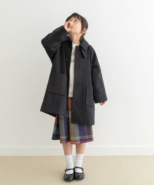 URBAN RESEARCH DOORS / アーバンリサーチ ドアーズ アウター | ステンカラーウール混コート(KIDS) | 詳細14