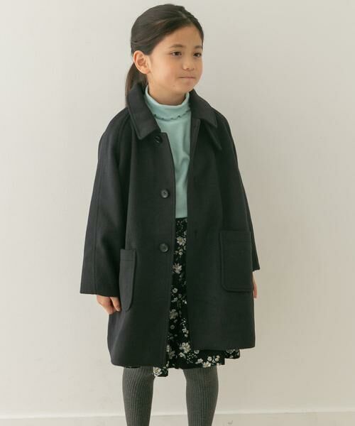 URBAN RESEARCH DOORS / アーバンリサーチ ドアーズ アウター | ステンカラーウール混コート(KIDS) | 詳細2