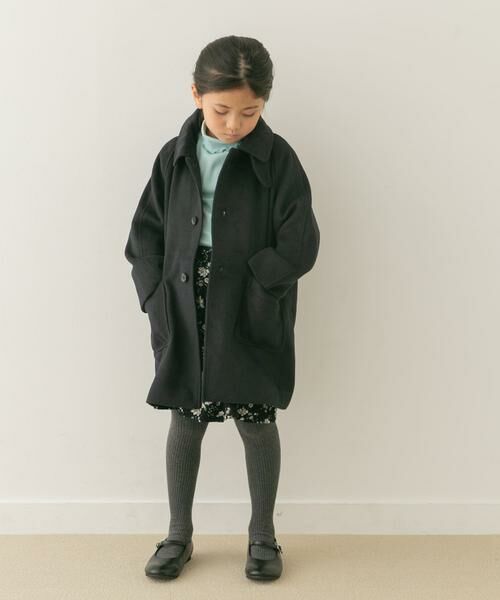 URBAN RESEARCH DOORS / アーバンリサーチ ドアーズ アウター | ステンカラーウール混コート(KIDS) | 詳細4