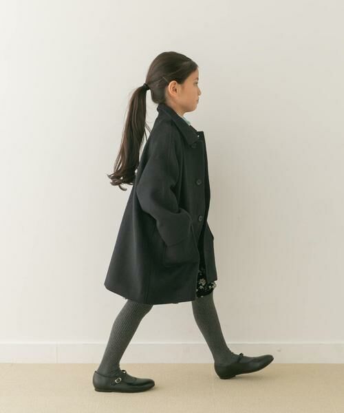 URBAN RESEARCH DOORS / アーバンリサーチ ドアーズ アウター | ステンカラーウール混コート(KIDS) | 詳細7