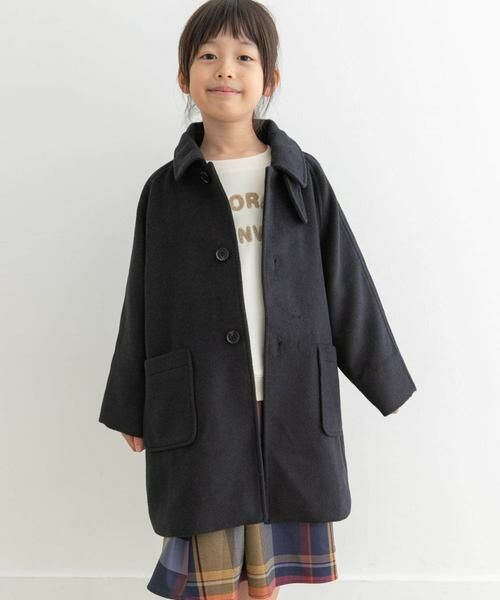 URBAN RESEARCH DOORS / アーバンリサーチ ドアーズ アウター | ステンカラーウール混コート(KIDS) | 詳細8