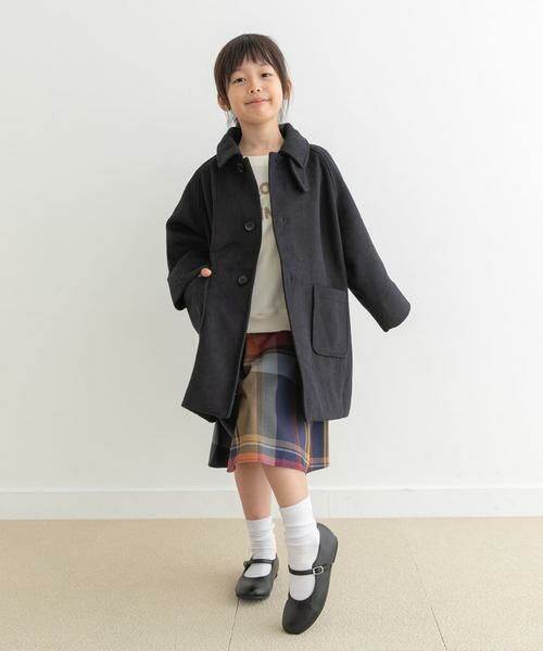 URBAN RESEARCH DOORS / アーバンリサーチ ドアーズ アウター | ステンカラーウール混コート(KIDS) | 詳細9