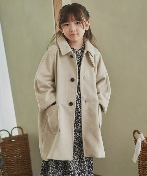 URBAN RESEARCH DOORS / アーバンリサーチ ドアーズ アウター | ステンカラーウール混コート(KIDS) | 詳細24