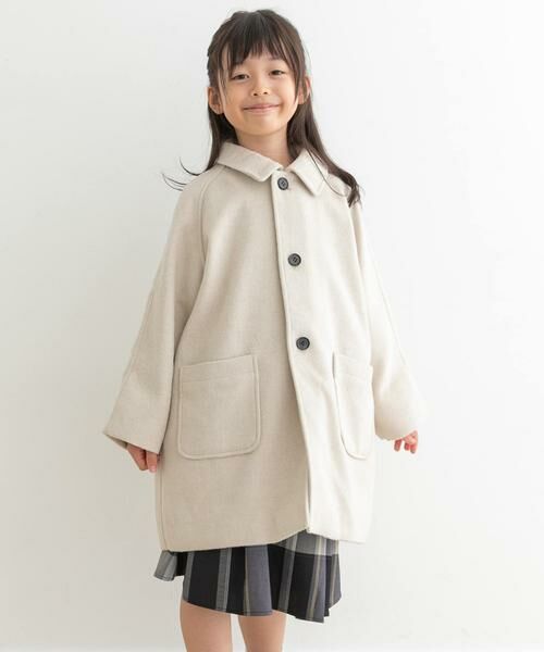 URBAN RESEARCH DOORS / アーバンリサーチ ドアーズ アウター | ステンカラーウール混コート(KIDS) | 詳細28