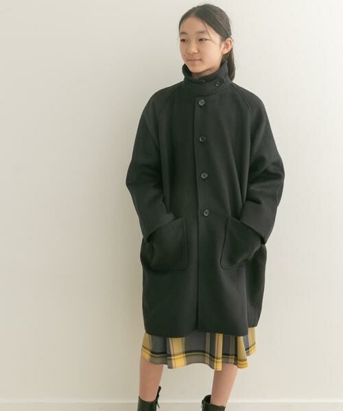 URBAN RESEARCH DOORS / アーバンリサーチ ドアーズ アウター | 『WEB/一部店舗限定』ステンカラーウール混コート(KIDS) | 詳細2