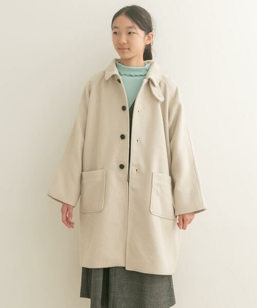 URBAN RESEARCH DOORS / アーバンリサーチ ドアーズ アウター | 『WEB/一部店舗限定』ステンカラーウール混コート(KIDS) | 詳細18