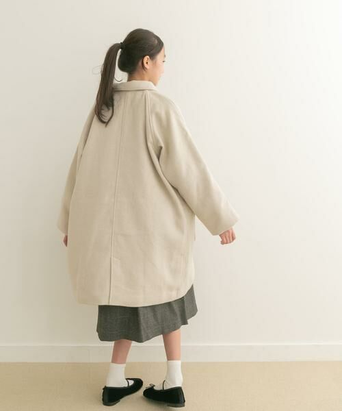 URBAN RESEARCH DOORS / アーバンリサーチ ドアーズ アウター | 『WEB/一部店舗限定』ステンカラーウール混コート(KIDS) | 詳細27