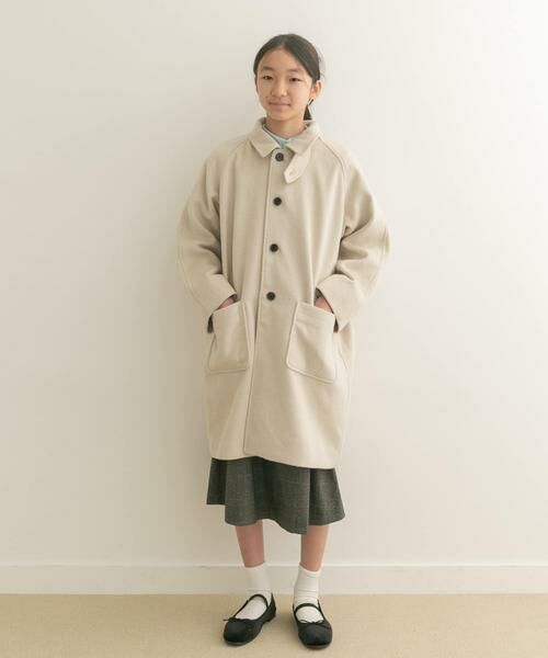 URBAN RESEARCH DOORS / アーバンリサーチ ドアーズ アウター | 『WEB/一部店舗限定』ステンカラーウール混コート(KIDS) | 詳細29