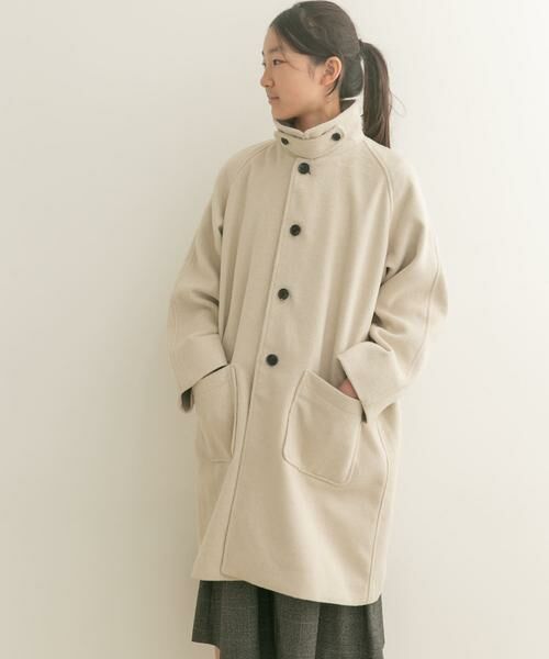 URBAN RESEARCH DOORS / アーバンリサーチ ドアーズ アウター | 『WEB/一部店舗限定』ステンカラーウール混コート(KIDS) | 詳細21