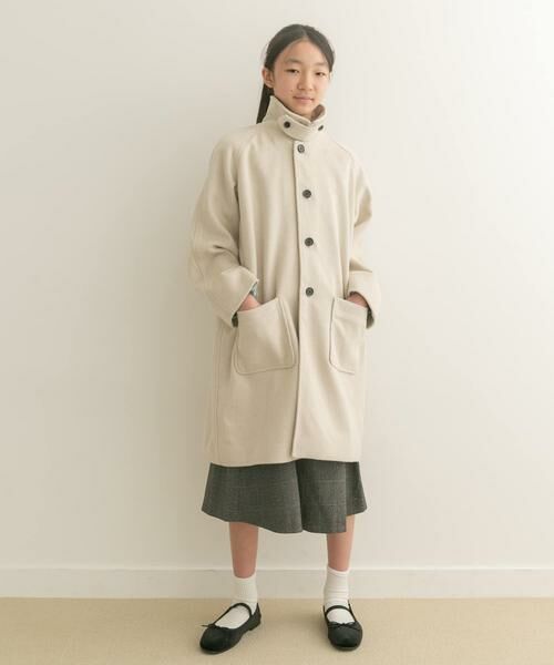 URBAN RESEARCH DOORS / アーバンリサーチ ドアーズ アウター | 『WEB/一部店舗限定』ステンカラーウール混コート(KIDS) | 詳細22