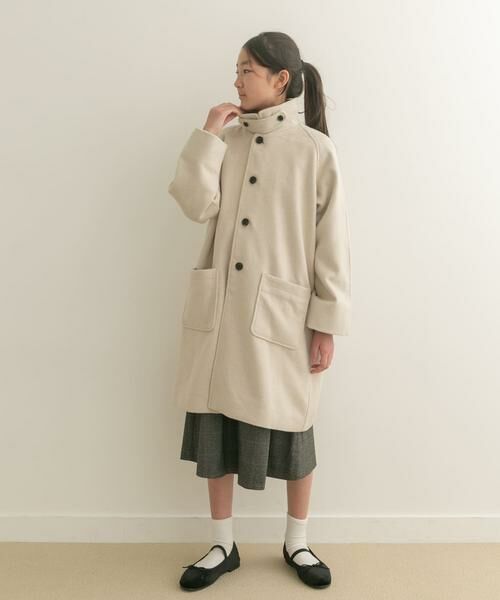 URBAN RESEARCH DOORS / アーバンリサーチ ドアーズ アウター | 『WEB/一部店舗限定』ステンカラーウール混コート(KIDS) | 詳細24