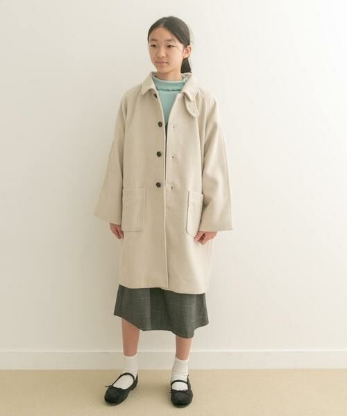 URBAN RESEARCH DOORS / アーバンリサーチ ドアーズ アウター | 『WEB/一部店舗限定』ステンカラーウール混コート(KIDS) | 詳細25