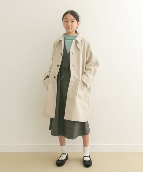 URBAN RESEARCH DOORS / アーバンリサーチ ドアーズ アウター | 『WEB/一部店舗限定』ステンカラーウール混コート(KIDS) | 詳細26