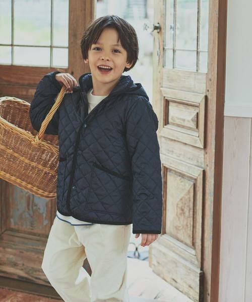 URBAN RESEARCH DOORS / アーバンリサーチ ドアーズ アウター | 『洗濯可』キルトジャケット(KIDS)(ネイビー)