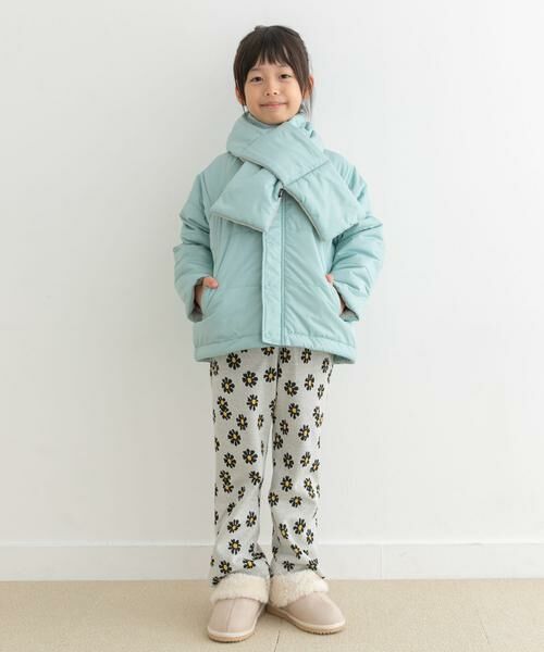 URBAN RESEARCH DOORS / アーバンリサーチ ドアーズ アウター | 『洗濯可/撥水』マフラー付き中綿ノーカラージャケット(KIDS) | 詳細10