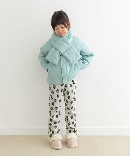 URBAN RESEARCH DOORS / アーバンリサーチ ドアーズ アウター | 『洗濯可/撥水』マフラー付き中綿ノーカラージャケット(KIDS) | 詳細11