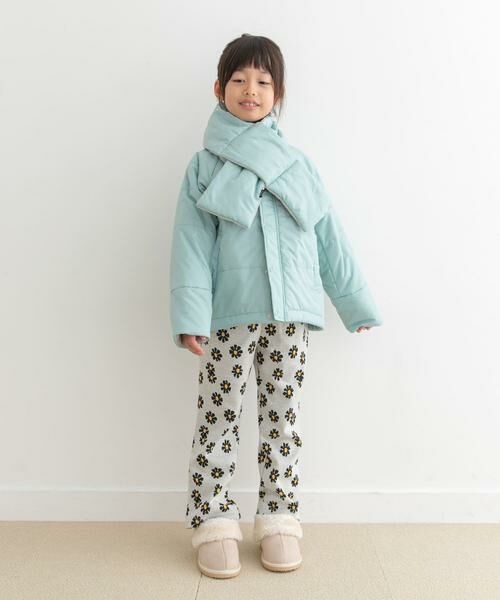 URBAN RESEARCH DOORS / アーバンリサーチ ドアーズ アウター | 『洗濯可/撥水』マフラー付き中綿ノーカラージャケット(KIDS) | 詳細12