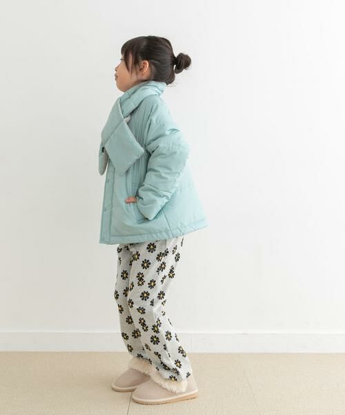 URBAN RESEARCH DOORS / アーバンリサーチ ドアーズ アウター | 『洗濯可/撥水』マフラー付き中綿ノーカラージャケット(KIDS) | 詳細13