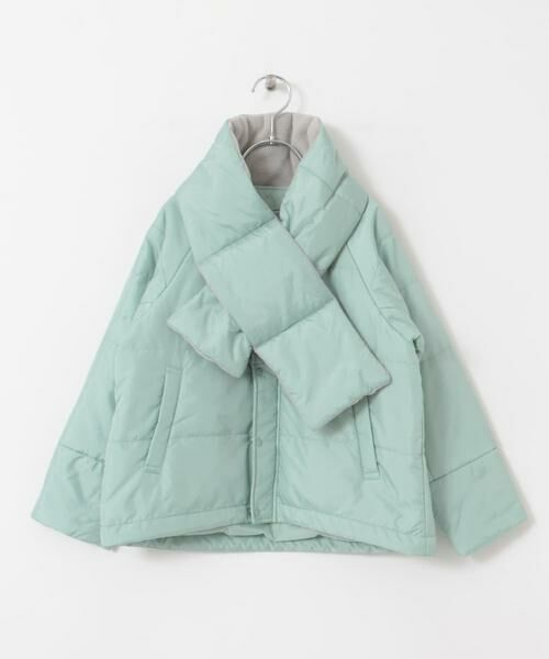 URBAN RESEARCH DOORS / アーバンリサーチ ドアーズ アウター | 『洗濯可/撥水』マフラー付き中綿ノーカラージャケット(KIDS) | 詳細17