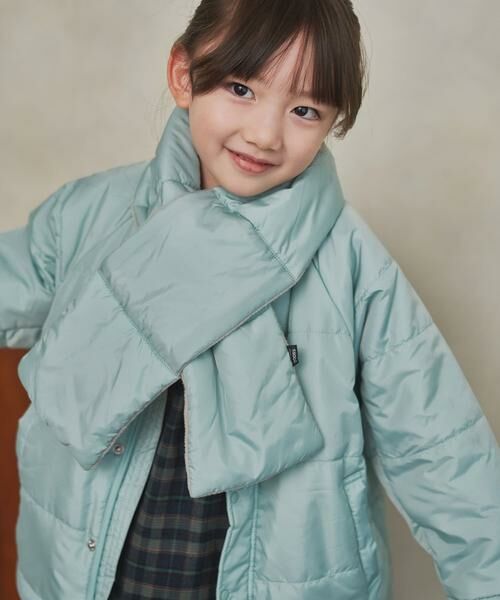 URBAN RESEARCH DOORS / アーバンリサーチ ドアーズ アウター | 『洗濯可/撥水』マフラー付き中綿ノーカラージャケット(KIDS) | 詳細3
