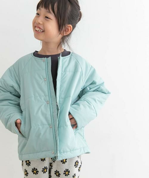 URBAN RESEARCH DOORS / アーバンリサーチ ドアーズ アウター | 『洗濯可/撥水』マフラー付き中綿ノーカラージャケット(KIDS) | 詳細4