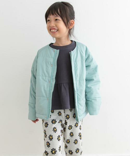 URBAN RESEARCH DOORS / アーバンリサーチ ドアーズ アウター | 『洗濯可/撥水』マフラー付き中綿ノーカラージャケット(KIDS) | 詳細5