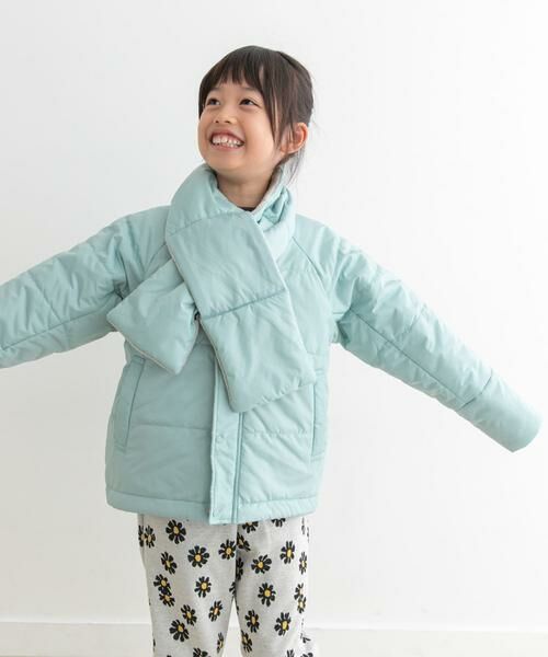 URBAN RESEARCH DOORS / アーバンリサーチ ドアーズ アウター | 『洗濯可/撥水』マフラー付き中綿ノーカラージャケット(KIDS) | 詳細6