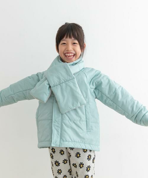URBAN RESEARCH DOORS / アーバンリサーチ ドアーズ アウター | 『洗濯可/撥水』マフラー付き中綿ノーカラージャケット(KIDS) | 詳細7