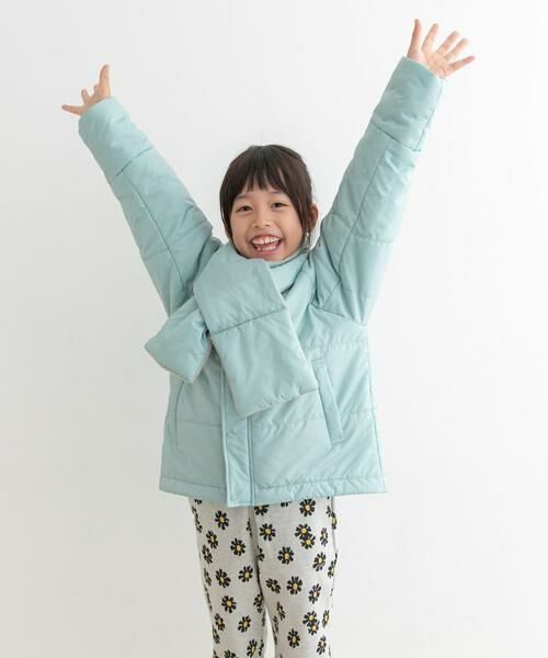 URBAN RESEARCH DOORS / アーバンリサーチ ドアーズ アウター | 『洗濯可/撥水』マフラー付き中綿ノーカラージャケット(KIDS) | 詳細8