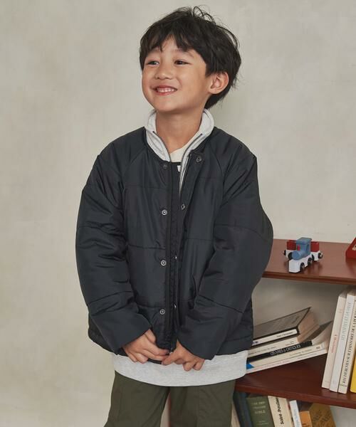 URBAN RESEARCH DOORS / アーバンリサーチ ドアーズ アウター | 『洗濯可/撥水』マフラー付き中綿ノーカラージャケット(KIDS) | 詳細24