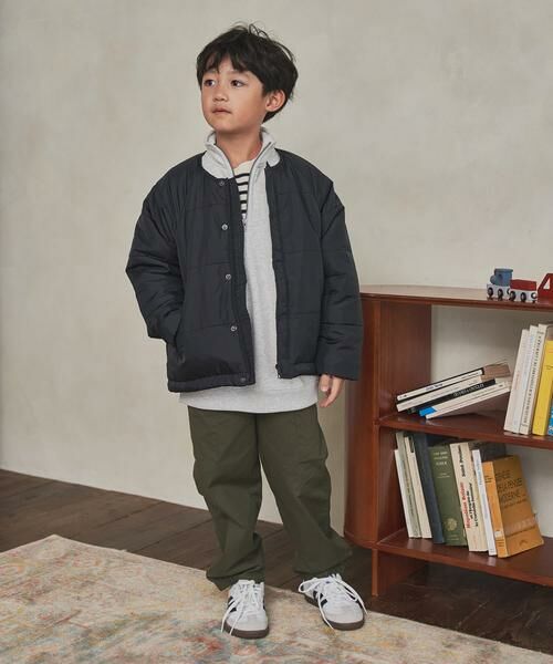 URBAN RESEARCH DOORS / アーバンリサーチ ドアーズ アウター | 『洗濯可/撥水』マフラー付き中綿ノーカラージャケット(KIDS) | 詳細25