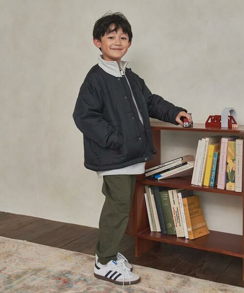 URBAN RESEARCH DOORS / アーバンリサーチ ドアーズ アウター | 『洗濯可/撥水』マフラー付き中綿ノーカラージャケット(KIDS) | 詳細26