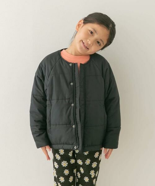 URBAN RESEARCH DOORS / アーバンリサーチ ドアーズ アウター | 『洗濯可/撥水』マフラー付き中綿ノーカラージャケット(KIDS) | 詳細27