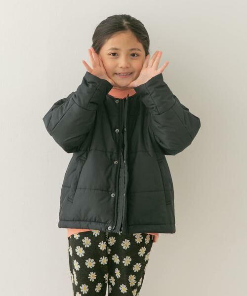 URBAN RESEARCH DOORS / アーバンリサーチ ドアーズ アウター | 『洗濯可/撥水』マフラー付き中綿ノーカラージャケット(KIDS) | 詳細28
