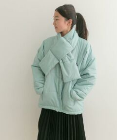 URBAN RESEARCH DOORS / アーバンリサーチ ドアーズ アウター | 『WEB/一部店舗限定』『洗濯可/撥水』マフラー付き中綿ノーカラージャケット(KIDS)