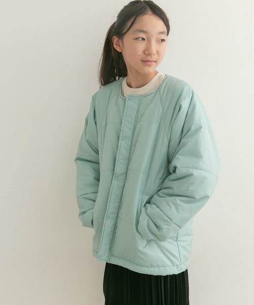 URBAN RESEARCH DOORS / アーバンリサーチ ドアーズ アウター | 『WEB/一部店舗限定』『洗濯可/撥水』マフラー付き中綿ノーカラージャケット(KIDS) | 詳細10