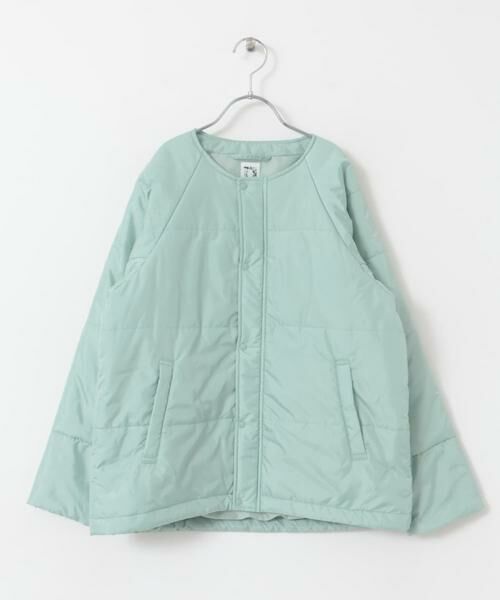 URBAN RESEARCH DOORS / アーバンリサーチ ドアーズ アウター | 『WEB/一部店舗限定』『洗濯可/撥水』マフラー付き中綿ノーカラージャケット(KIDS) | 詳細15
