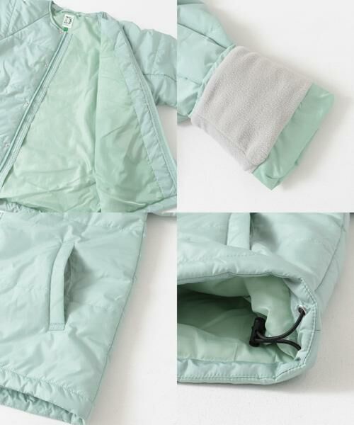 URBAN RESEARCH DOORS / アーバンリサーチ ドアーズ アウター | 『WEB/一部店舗限定』『洗濯可/撥水』マフラー付き中綿ノーカラージャケット(KIDS) | 詳細16
