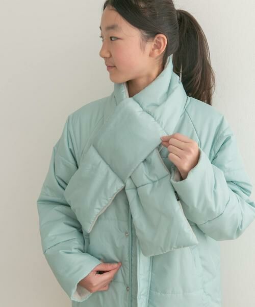 URBAN RESEARCH DOORS / アーバンリサーチ ドアーズ アウター | 『WEB/一部店舗限定』『洗濯可/撥水』マフラー付き中綿ノーカラージャケット(KIDS) | 詳細4