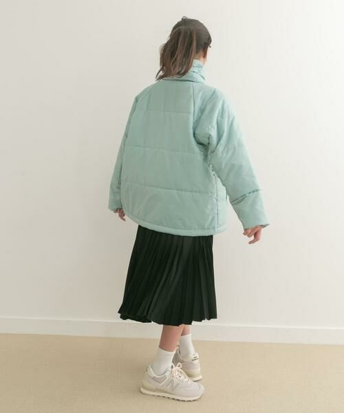 URBAN RESEARCH DOORS / アーバンリサーチ ドアーズ アウター | 『WEB/一部店舗限定』『洗濯可/撥水』マフラー付き中綿ノーカラージャケット(KIDS) | 詳細8