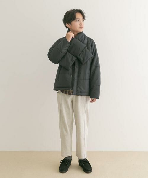 URBAN RESEARCH DOORS / アーバンリサーチ ドアーズ アウター | 『WEB/一部店舗限定』『洗濯可/撥水』マフラー付き中綿ノーカラージャケット(KIDS) | 詳細29