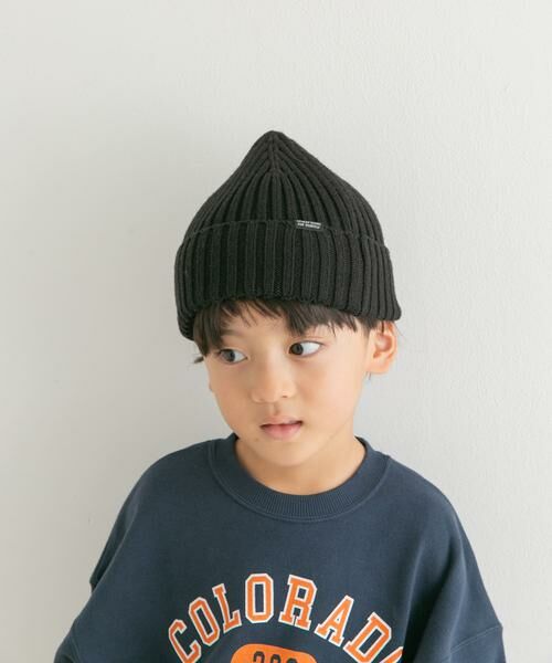 URBAN RESEARCH DOORS/アーバンリサーチ ドアーズ 『静電気防止』抗菌糸ビーニー帽(KIDS) ブラック one URBAN RESEARCH DOORS/アーバンリサーチ ドアーズ 『静電気防止』抗菌糸ビーニー帽(KIDS) ブラック one