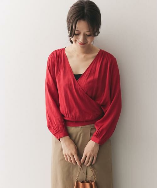 URBAN RESEARCH DOORS / アーバンリサーチ ドアーズ シャツ・ブラウス | カシュクールブラウス∴ | 詳細1