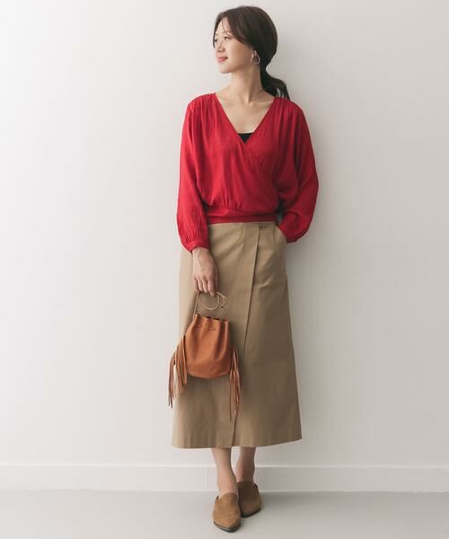 URBAN RESEARCH DOORS / アーバンリサーチ ドアーズ シャツ・ブラウス | カシュクールブラウス∴ | 詳細2